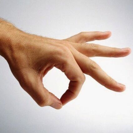 The signal shirt is done with the thumb and forefinger.