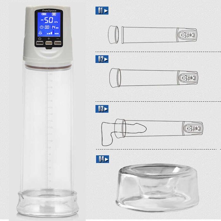 Automatic vacuum pump works with batteries or a battery