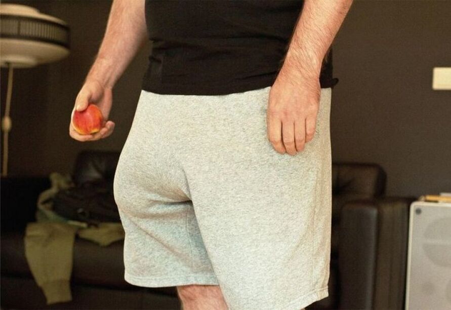 A man with an increased member